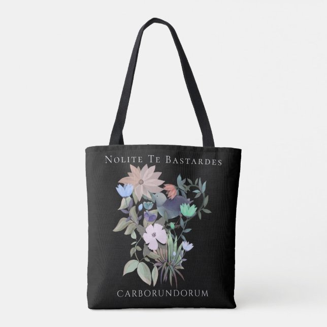 Tote Bag Art féministe Nolite Te Bastardes Carborundorum To (Dos)