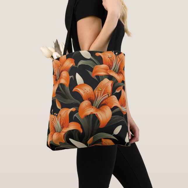 TOTE BAG ART FLORAL #1 (De près)
