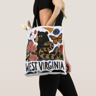 Tote Bag Art folklorique sauvage et merveilleux de Virginie
