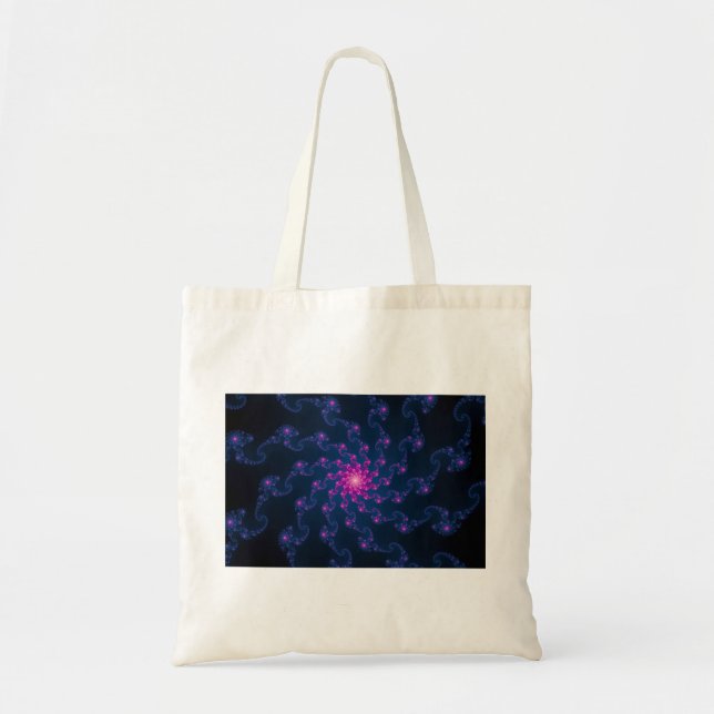 Tote Bag Art Fractal Fleur Vie (Devant)