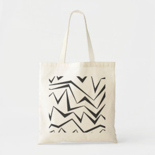 Tote Bag Art graphique abstrait moderne, dynamique, simple 