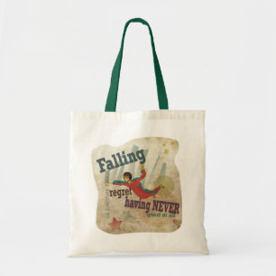 Tote Bag Art graphique avec message de motivation : parachu