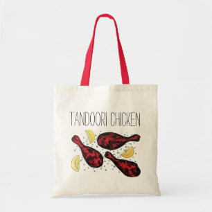 Tote Bag Art indien Tandoori de l'illustration alimentaire 