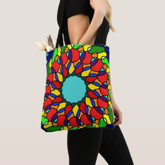 Tote Bag Art Mandala Radiant, Coloré