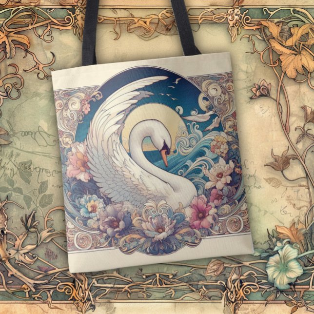 Tote Bag Art Nouveau Flowing Lines of Beauty (Créateur téléchargé)