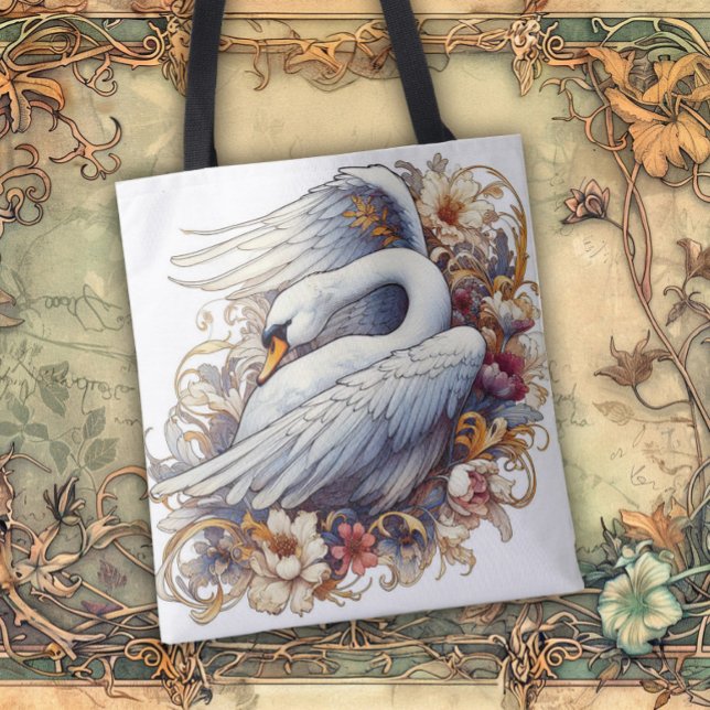 Tote Bag Art Nouveau Flowing Lines of Beauty (Créateur téléchargé)