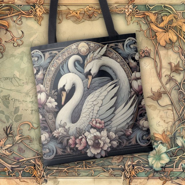 Tote Bag Art Nouveau Flowing Lines of Beauty (Créateur téléchargé)