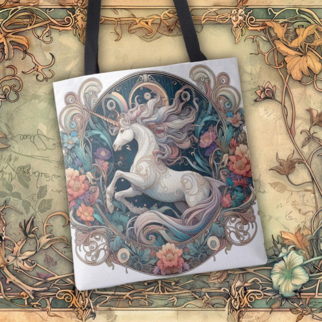 Tote Bag Art Nouveau Flowing Lines of Beauty (Créateur téléchargé)