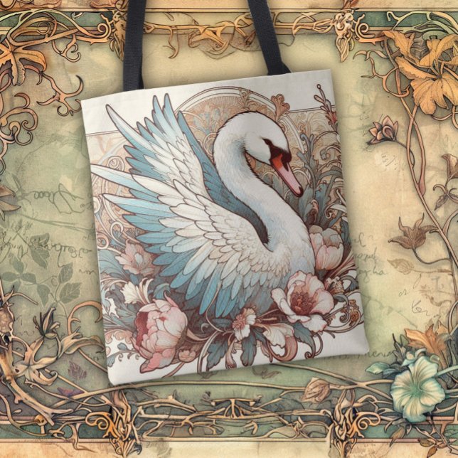 Tote Bag Art Nouveau Flowing Lines of Beauty (Créateur téléchargé)