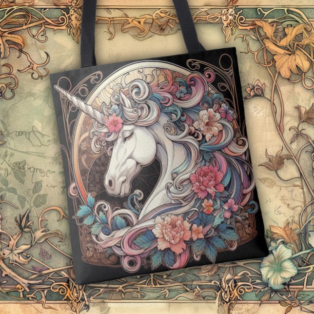 Tote Bag Art Nouveau Flowing Lines of Beauty (Créateur téléchargé)