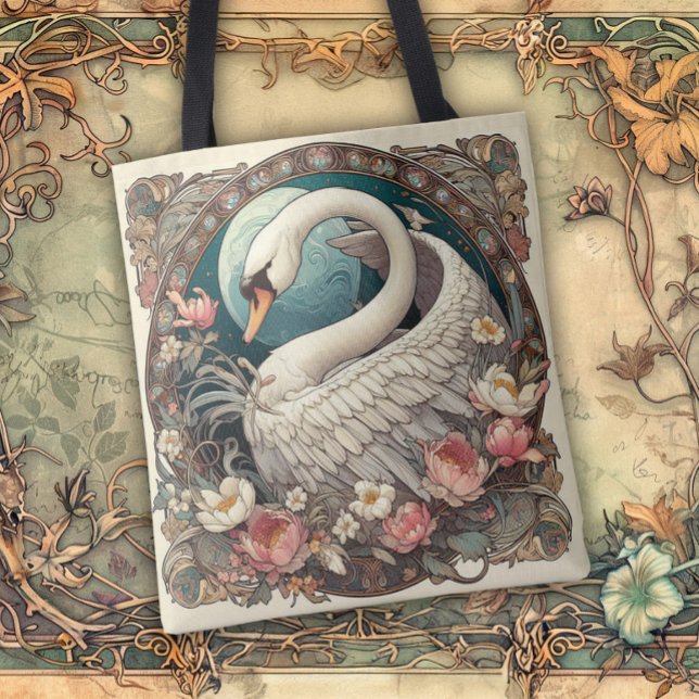 Tote Bag Art Nouveau Flowing Lines of Beauty (Créateur téléchargé)