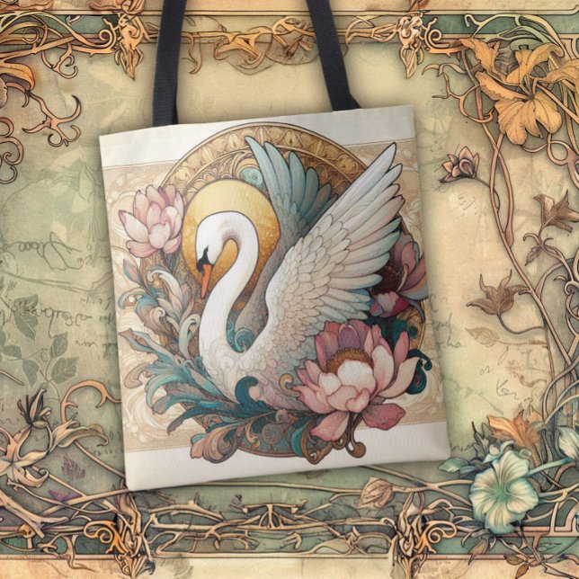 Tote Bag Art Nouveau Flowing Lines of Beauty (Créateur téléchargé)