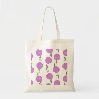Tote Bag Art Nouveau Mackintosh rayures de rose rose