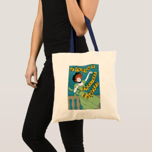 Tote Bag Art Nouveau vintage, Livorno Senorita en train de