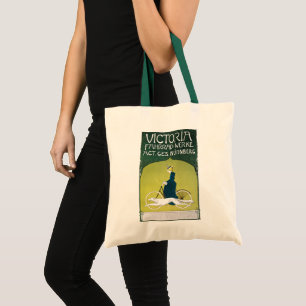 Tote Bag Art Nouveau vintage, Victoria Fahrrad Werke, Rehm