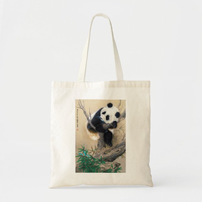 Tote Bag Art pelucheux doux mignon chinois frais d'arbre (Devant)