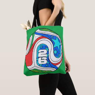 Tote Bag Art Pop Graphique Comic Star du Football Vingt-Six