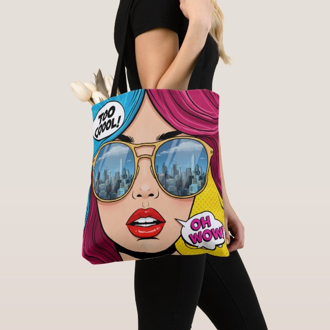 Tote Bag Art pop rétro (De près)