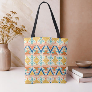Tote Bag Art populaire ensoleillé
