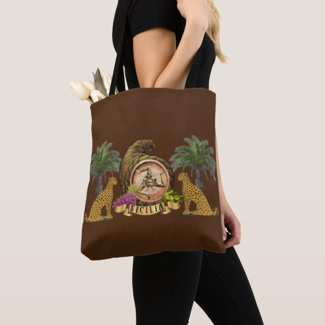 Tote Bag Art sicilien (De près)