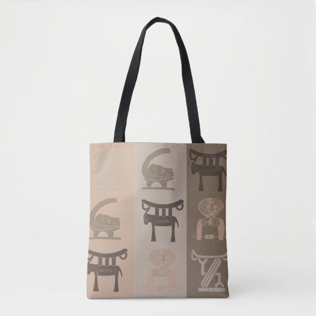 Tote Bag art tribal africain Abstrait (Devant)