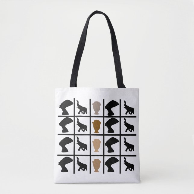 Tote Bag art tribal africain Abstrait (Devant)