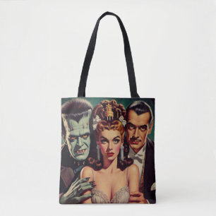 Tote Bag Art vintage Déplaisant Horreur