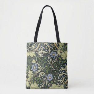Tote Bag Art vintage floral de motif d'algue de William