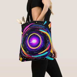 Tote Bag Art vortex chromatique