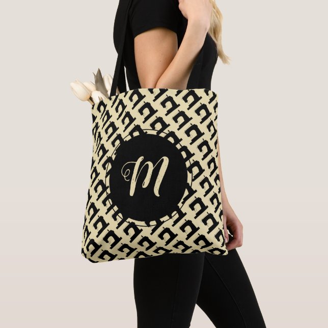 Tote Bag Artisanat à coudre avec Initiales (De près)