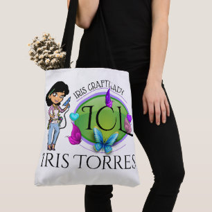 Tote Bag Artiste-dame artisanale - Voir retour - Fourre-tou