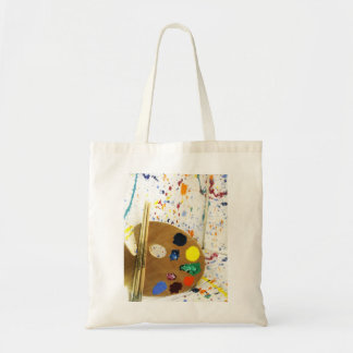 Tote Bag Artistes Peinture Splatter et Palette de Peinture