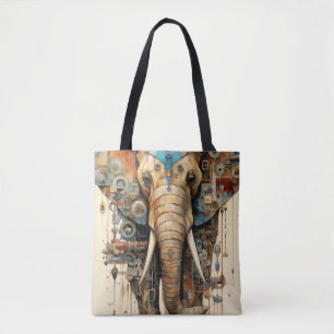 Tote Bag Artsy steampunk éléphant