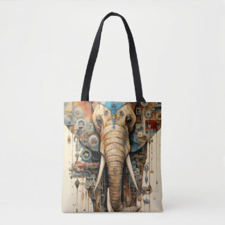 Tote Bag Artsy steampunk éléphant