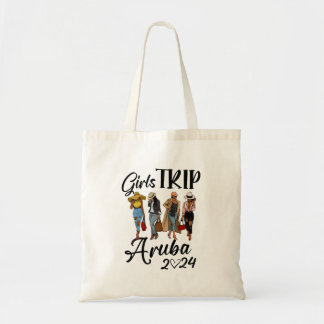 Tote Bag Aruba Girls Trip 2024 Anniversaire Squad Femmes Va