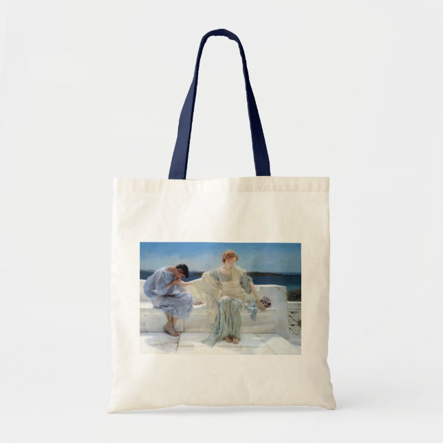 Tote Bag Ask Me No More par Sir Lawrence Alma Tadema (Devant)