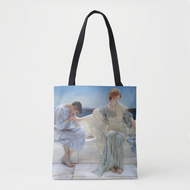 Tote Bag Ask Me No More par Sir Lawrence Alma Tadema (Devant)