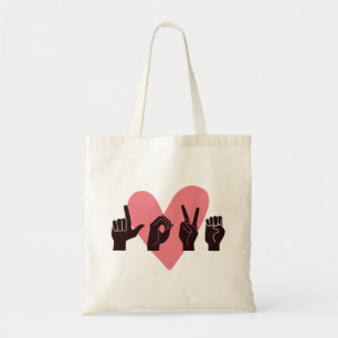 Tote Bag ASL Love IV - Saint-Valentin