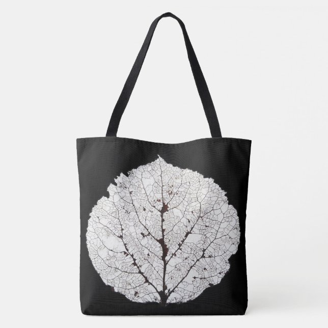 Tote Bag Aspen Feuille Squelette 1 (Dos)