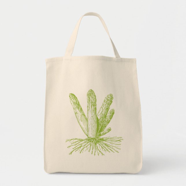 Tote Bag Asperges Épicerie bio Fourre-tout (Devant)