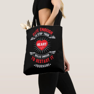 Tote Bag Assez mignon pour arrêter votre coeur suffisamment