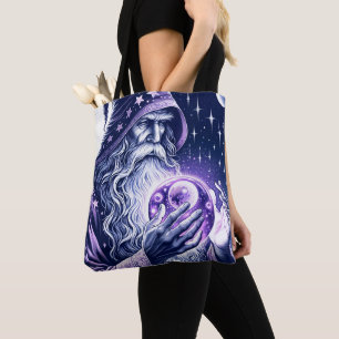 Tote Bag Assistant Boule de cristal de regard de l'espace c