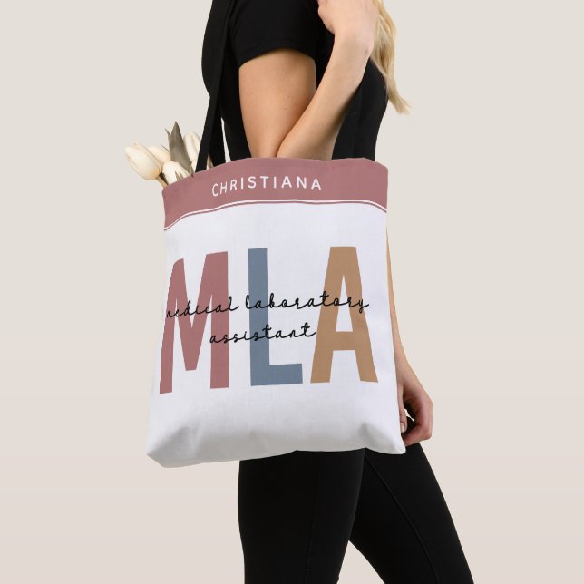 Tote Bag Assistant de laboratoire Médicale MLA personnalisé (De près)