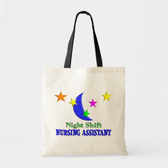 Tote Bag Assistant de soins de poste de nuit (Devant)
