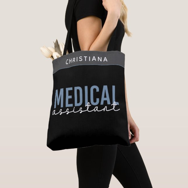Tote Bag Assistant Médicale personnalisé MA | Assistant cli (De près)
