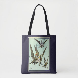 Tote Bag Assistant vintage d'Oz, singes volants avec Doroth