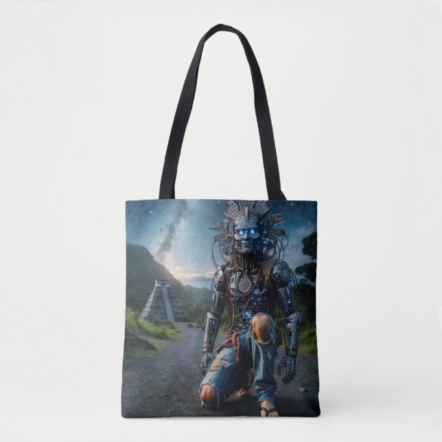 Tote Bag Astral Blue Jeans guerrier (Devant)