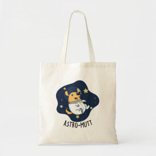 Tote Bag Astromutt Funny Chien Astronaut Pun
