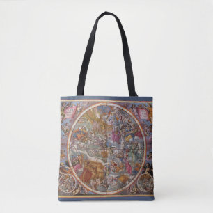 Tote Bag Astronomie Ancienne, Carte des Constellations Chré
