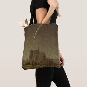 Tote Bag Astronomie vintage, Donati Comet sur Paris en 1858